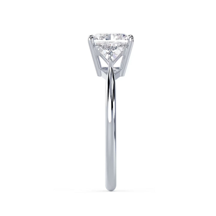 E VS2 cushion cut lab grown bridal engagement ring