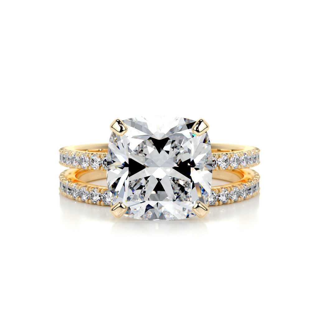 Cushion Diamond Wedding Set