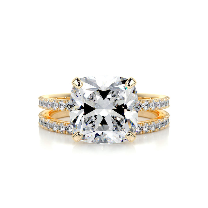 Cushion Diamond Wedding Set