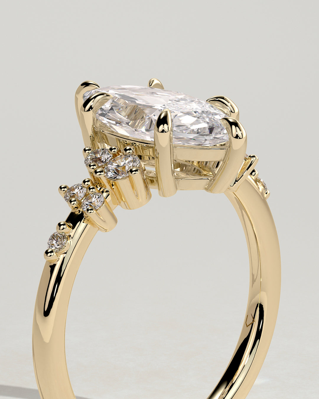 Diamond Ring Grown in a Lab