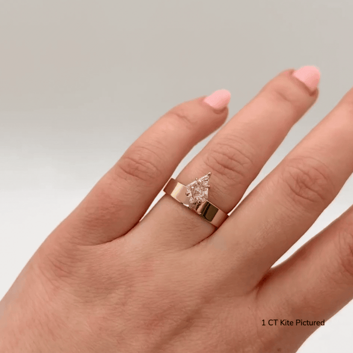 1.0ct Kite F/VS1 CVD Diamond Classic Solitaire Engagement Ring
