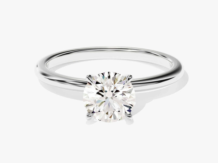1.0CT Round Lab Grown Diamond Solitaire Engagement Ring For Her