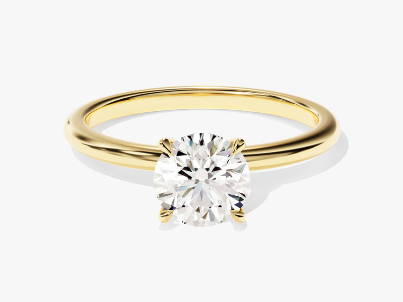 1.0CT Round Lab Grown Diamond Solitaire Engagement Ring For Her