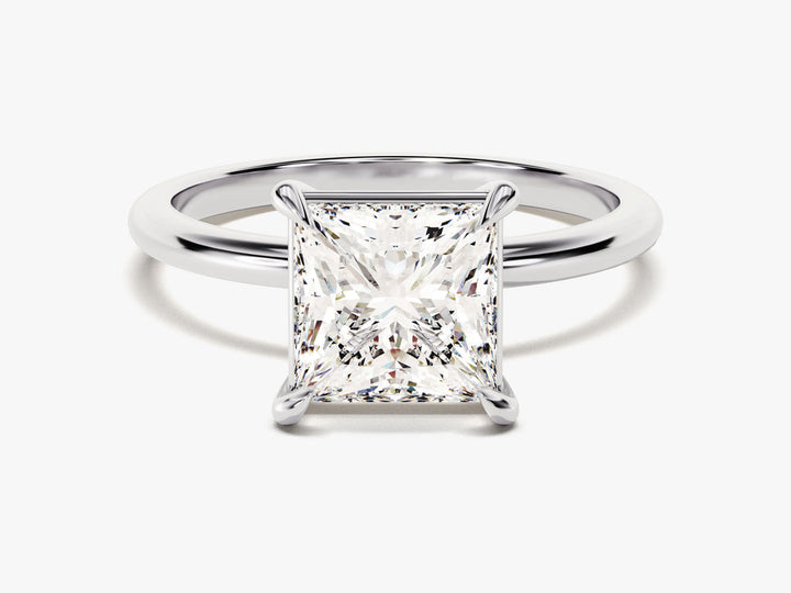2.0CT Princess Cut Solitaire Lab Grown Diamond Engagement Ring For Her