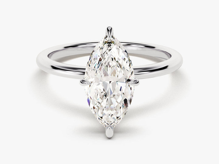 2.0CT Marquise Cut Solitaire Diamond Lab Grown Engagement Ring For Her