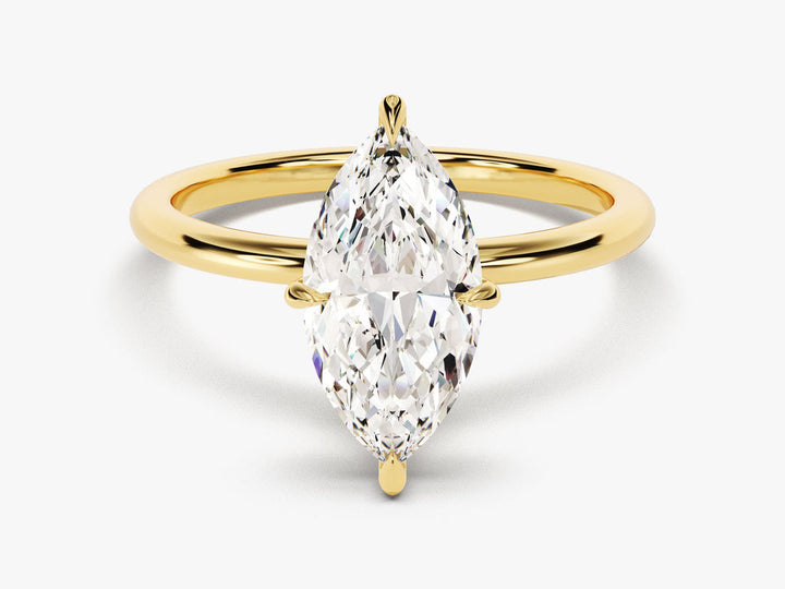 2.0CT Marquise Cut Solitaire Diamond Lab Grown Engagement Ring For Her