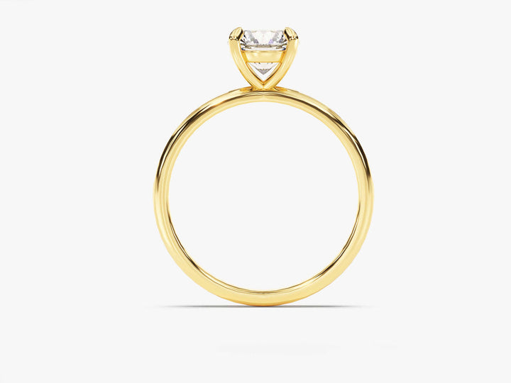 1.0CT Round Lab Grown Diamond Channel Engagement Ring For Women