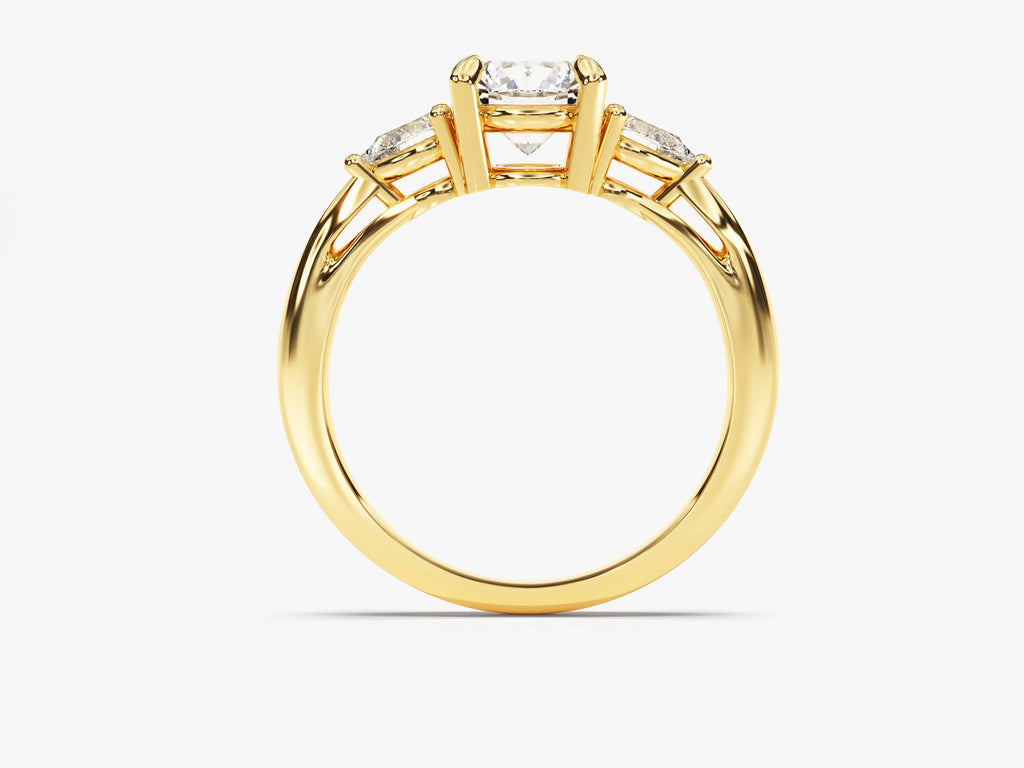2.0CT Round Cut 3 Stone Lab Grown Diamond Engagement Ring Anniversary Gift