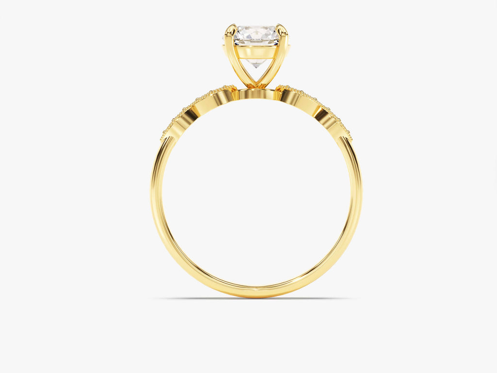 1.0CT Round Cut Vintage Lab Grown Diamond Engagement Ring For Her