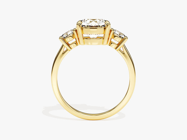 2.50CT Round Lab Grown Diamond 3 Stone Engagement Ring For Her
