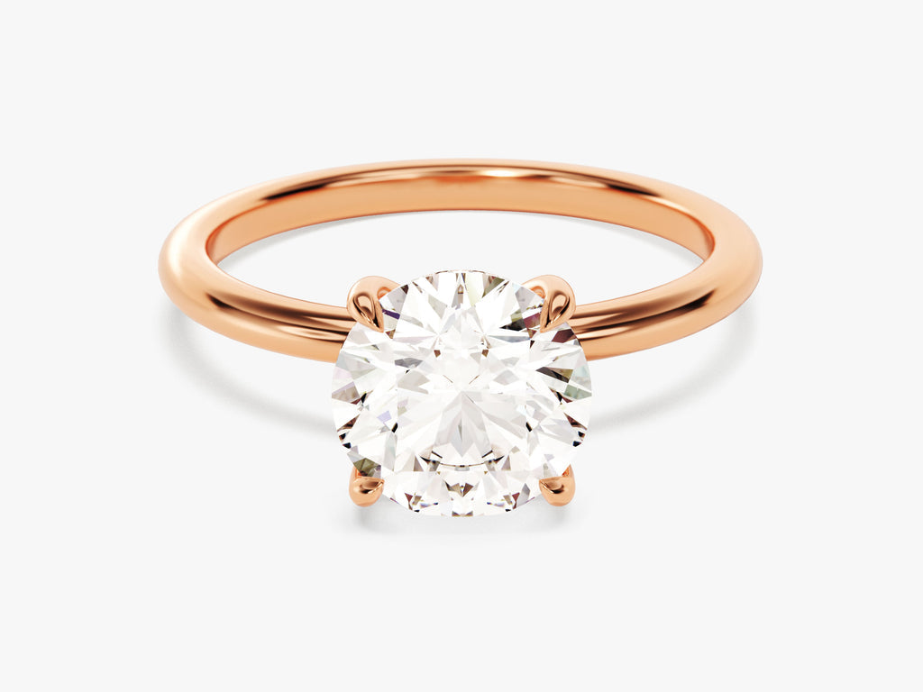 2.0CT Hidden Halo Round Lab Grown Diamond Engagement Ring Anniversary Gift