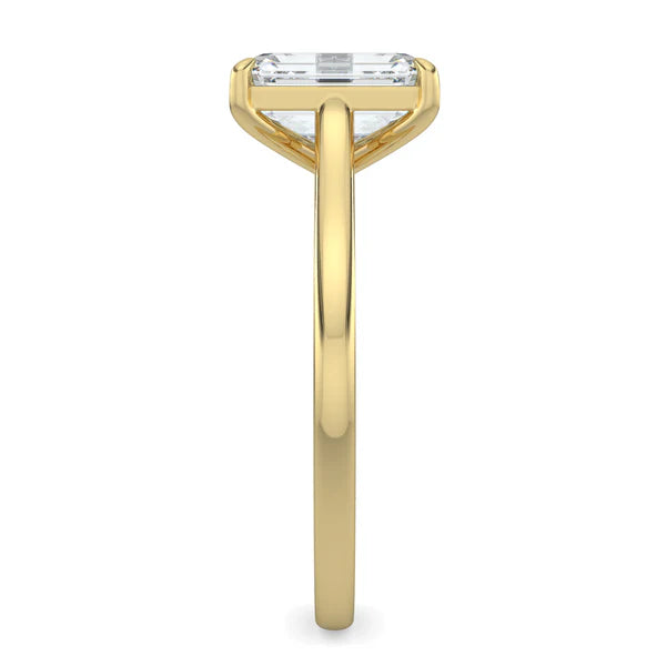 IGI certified emerald cathedral diamond ring USA