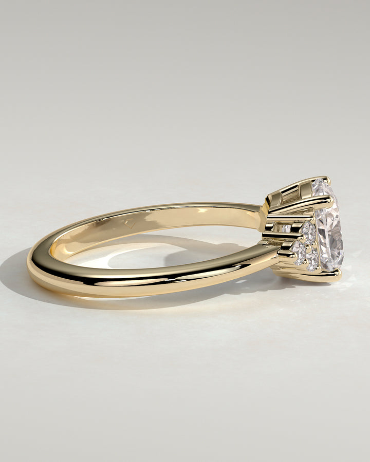 E VS2 diamond engagement ring