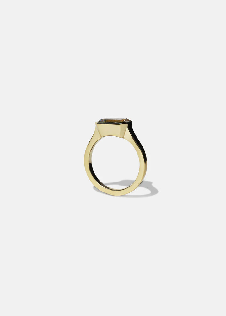 Emerald E/VS1 CVD Diamond Ring Set