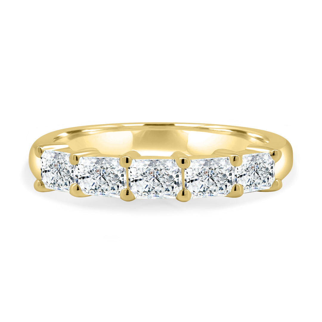 East West Radiant Diamond Half Eternity Wedding Band