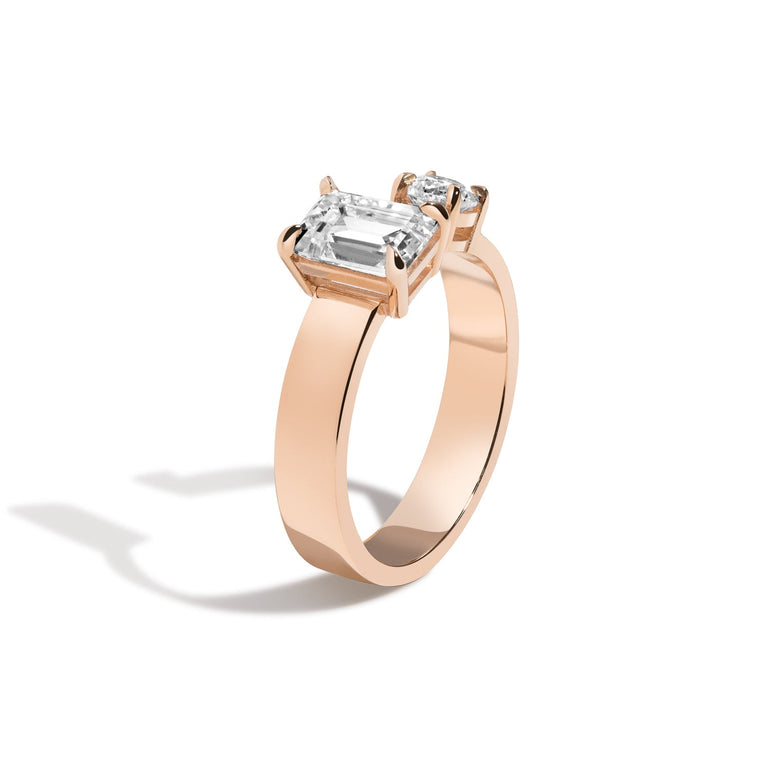 1 Carat Toi et Moi Engagement Ring