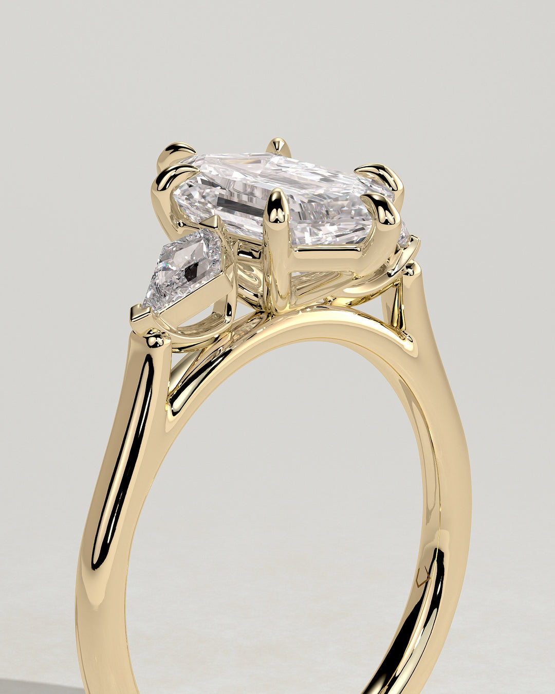 Elegant Hexagon Engagement Ring