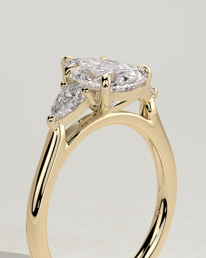 Elegant Pear Engagement Ring