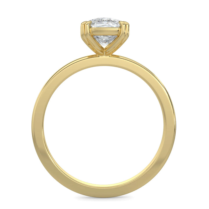 elongated cushion cut solitaire engagement ring 1.5 carat lab diamond USA