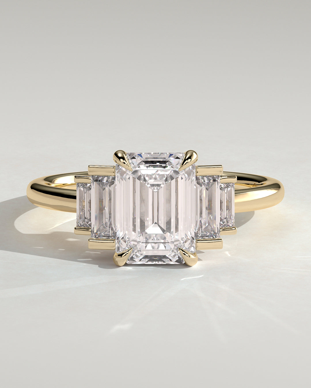 Emerald Cut Diamond Bridal Ring