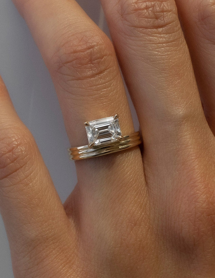 2 Carat Emerald Lab Diamond Ring