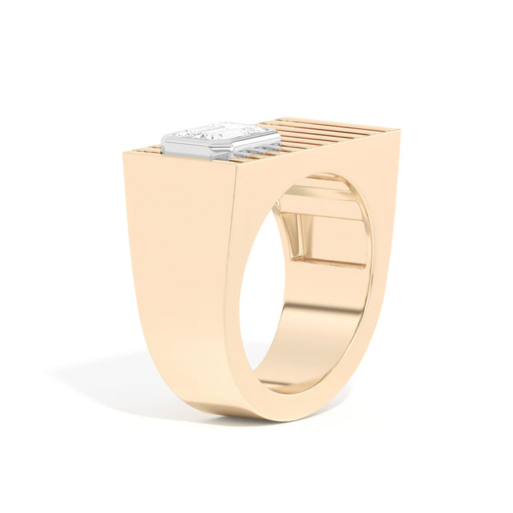 1 Carat Emerald Cut Lab Diamond Ring
