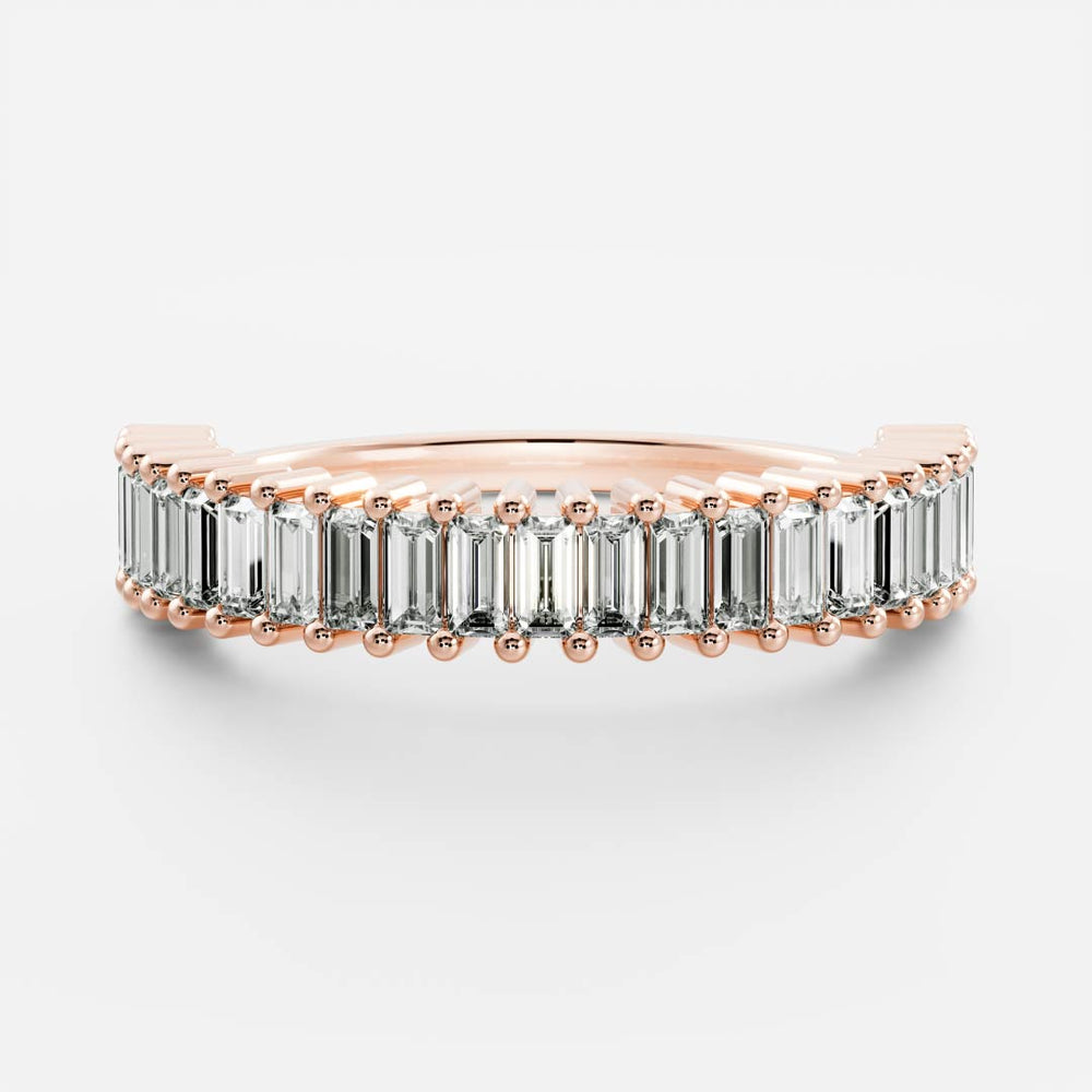 Emerald Lab Diamond Eternity Band