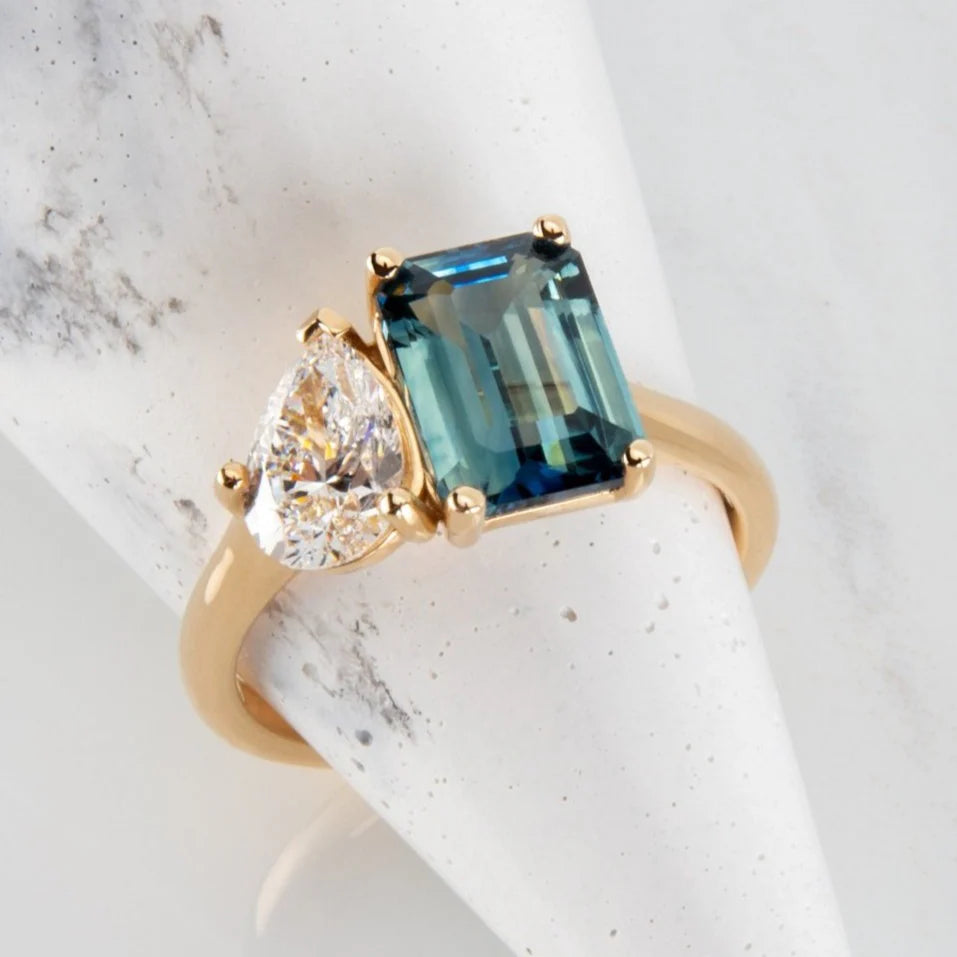 IGI Certified Toi Et Moi Diamond Ring