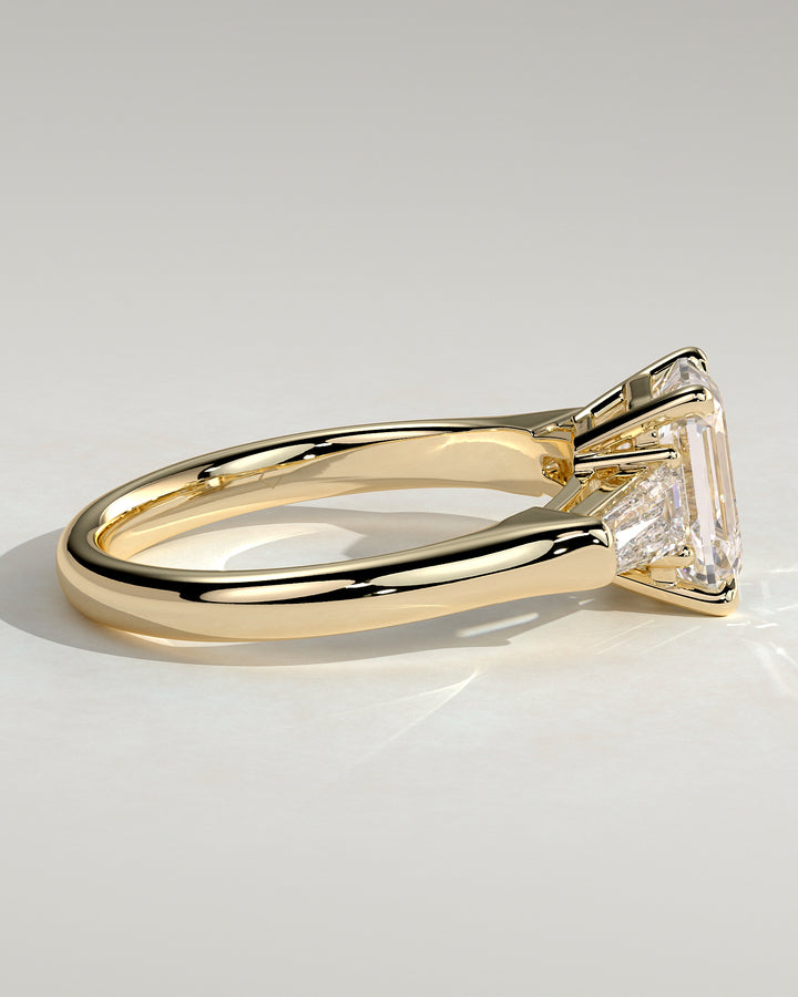 Emerald Cut with Baguette Side Stones