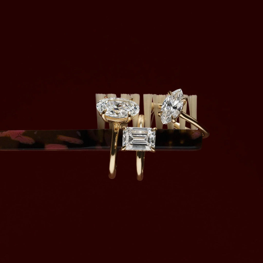 elegant emerald solitaire engagement ring IGI certified USA