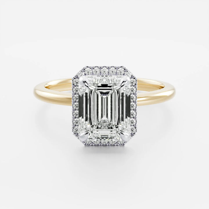 Emerald Refined Aura Engagement Ring