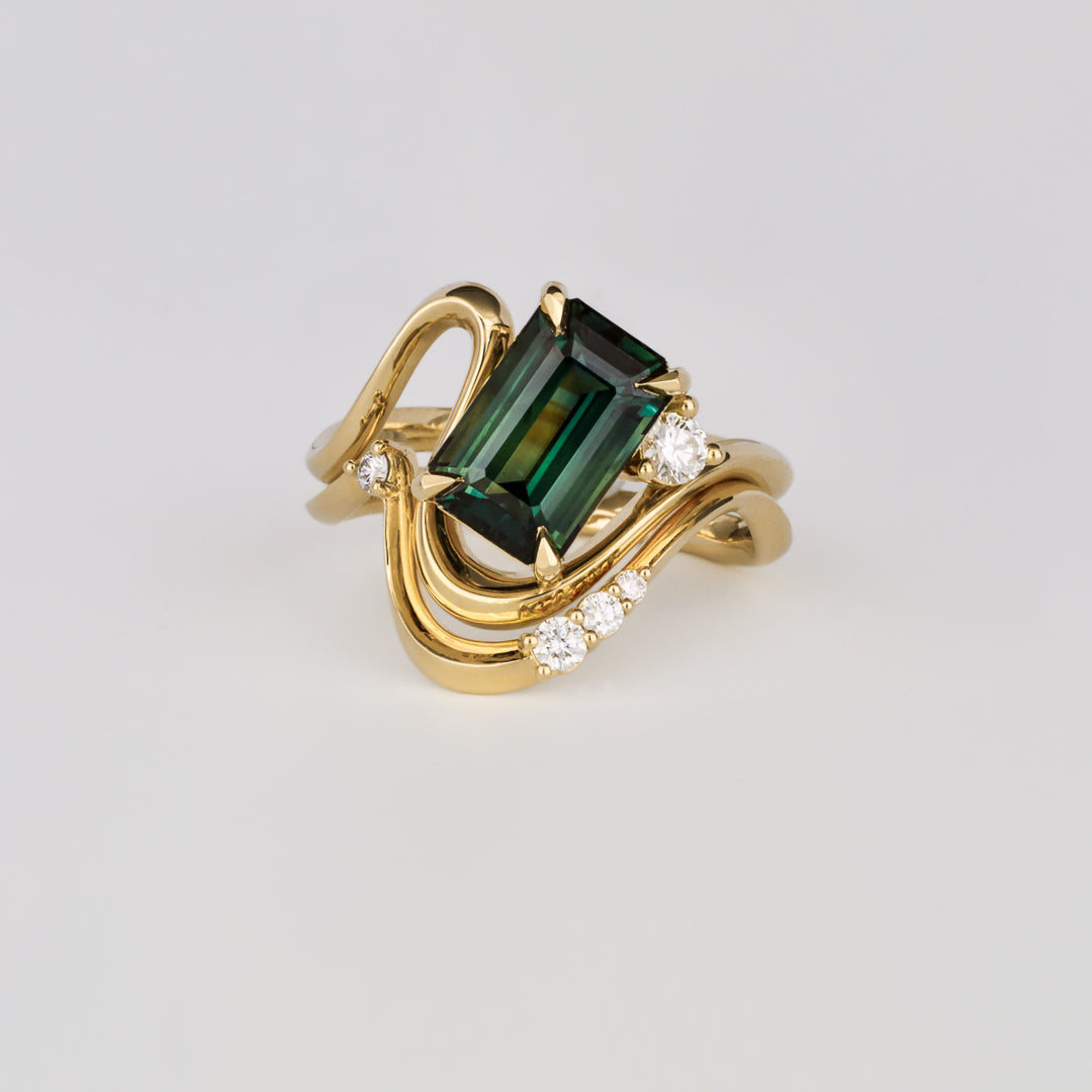 Antique Style Diamond Engagement Ring