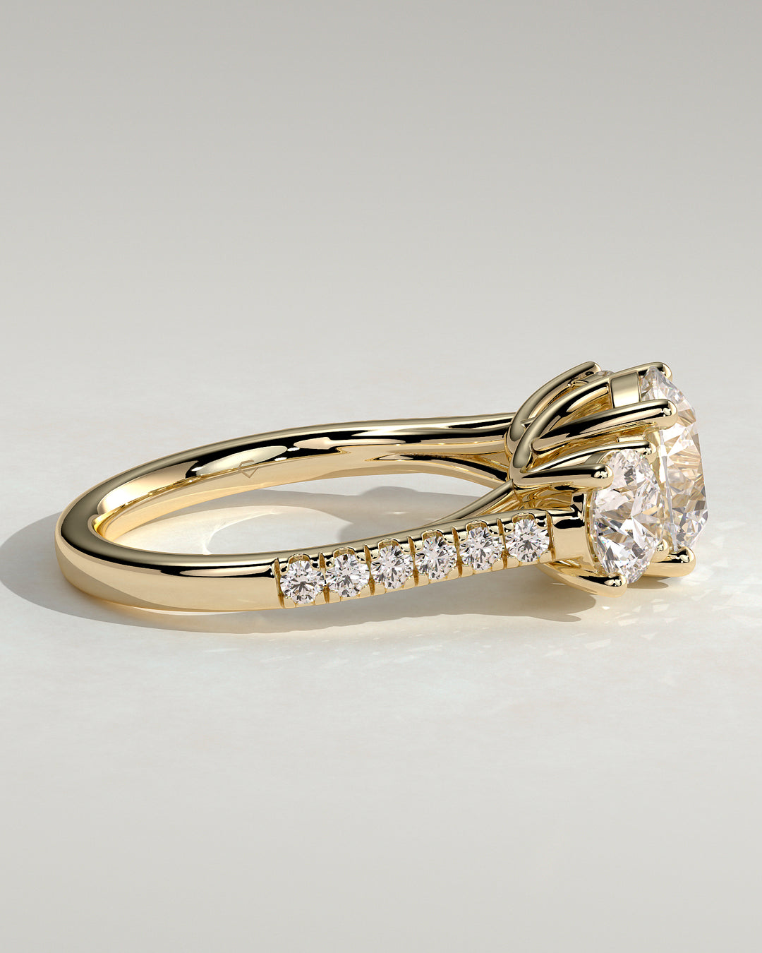 Engagement Ring Made with Lab-Grown Diamonds
