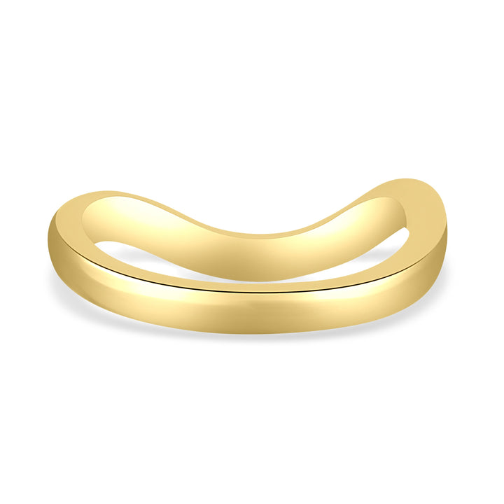 Floating wave diamond band