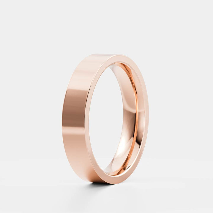 Solid Gold Simple Plain Wedding Band