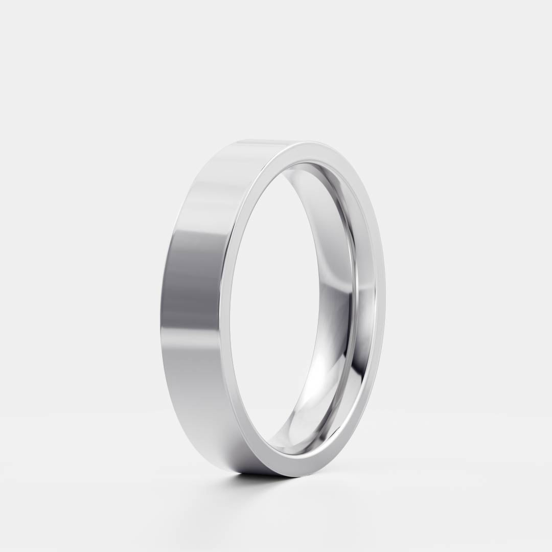 Solid Gold Simple Plain Wedding Band