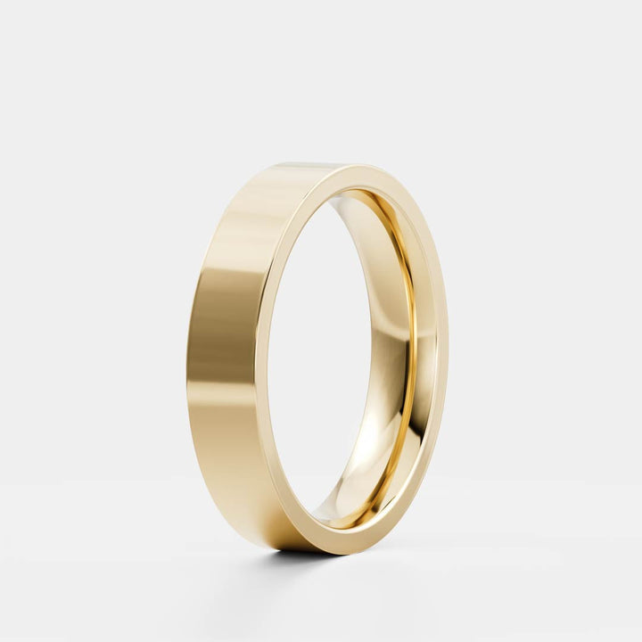 Solid Gold Simple Plain Wedding Band