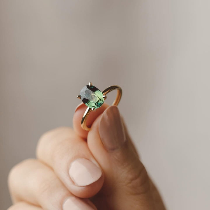 Oval Solitaire Diamond Ring