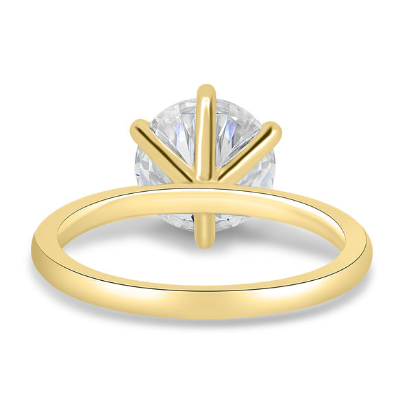2.0ct Round Brilliant F/VS1 CVD Diamond Solitaire Engagement Ring