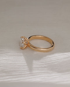 2.0ct Round F/VS1 CVD Diamond Solitaire Engagement Ring
