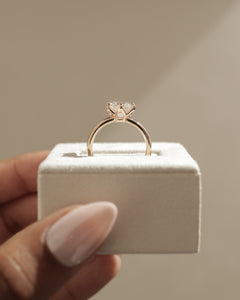 2.0ct Round F/VS1 CVD Diamond Solitaire Engagement Ring