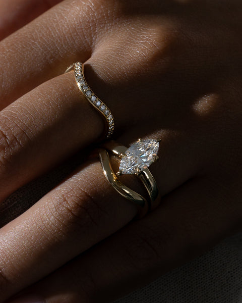 2.0ct Marquise Hidden Halo Solitaire F/VS2 Lab grown Diamond Engagement Ring