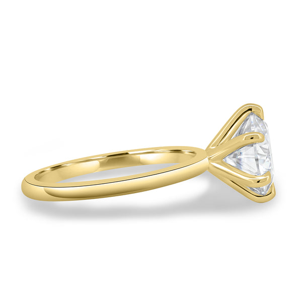 2.0ct Round Brilliant F/VS1 CVD Diamond Solitaire Engagement Ring
