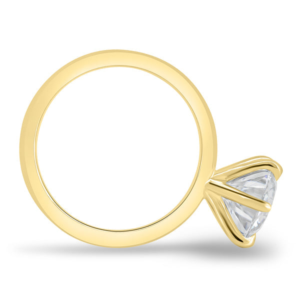 2.0ct Round Brilliant F/VS1 CVD Diamond Solitaire Engagement Ring