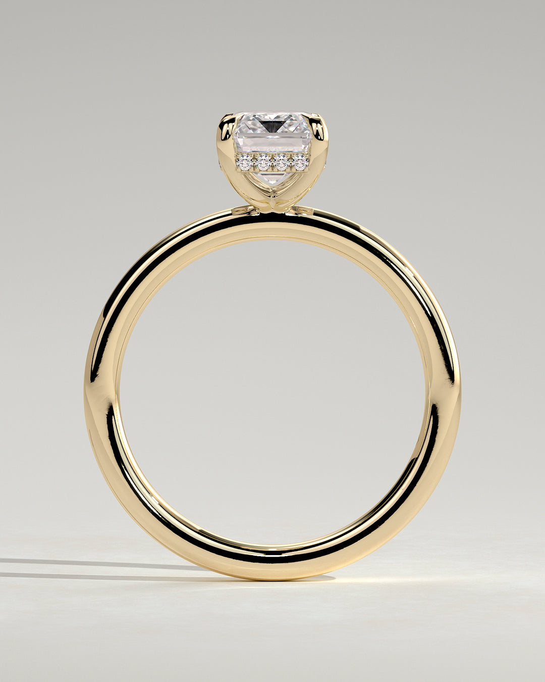 1 carat emerald cut diamond engagement ring USA