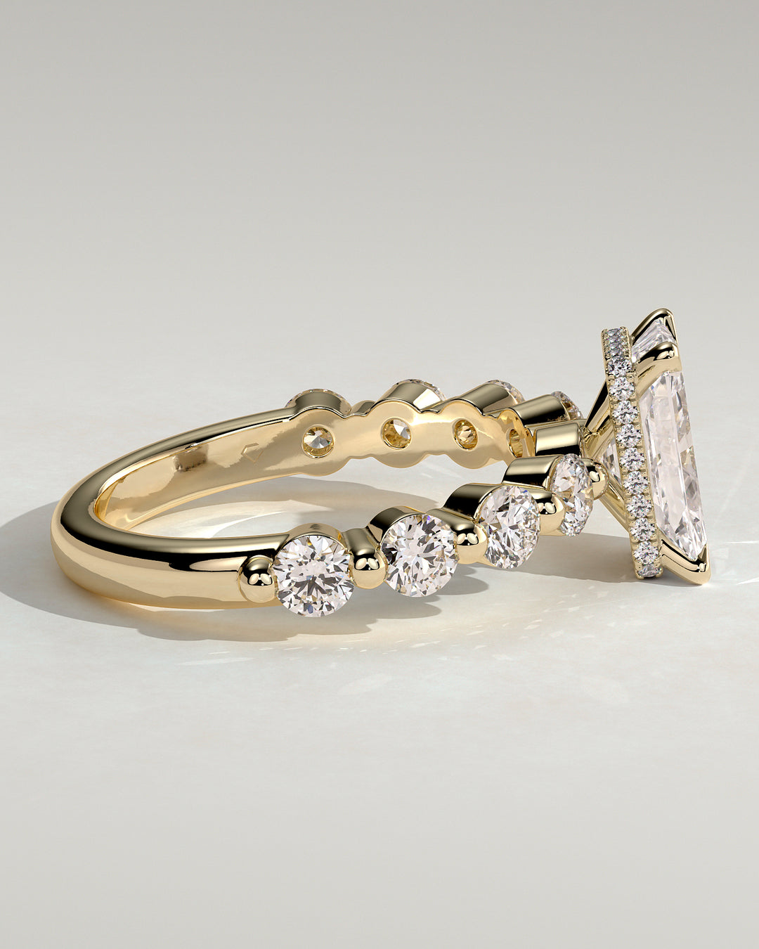 IGI certified radiant diamond ring