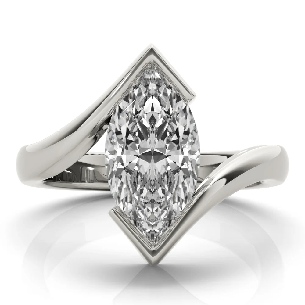 Marquise Cut Lab Diamond Ring