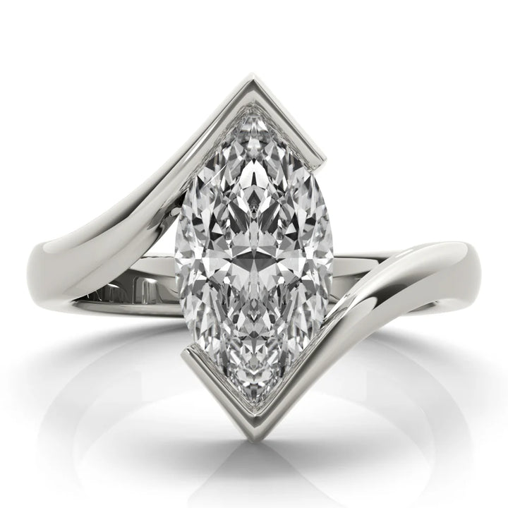 Marquise Cut Lab Diamond Ring
