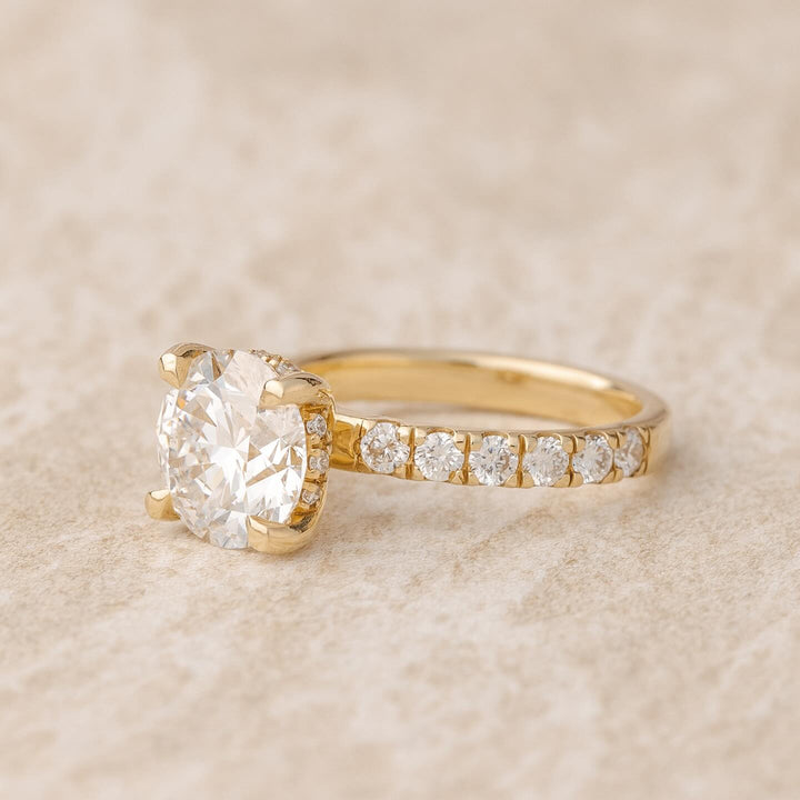 Round Cut Lab Diamond Ring