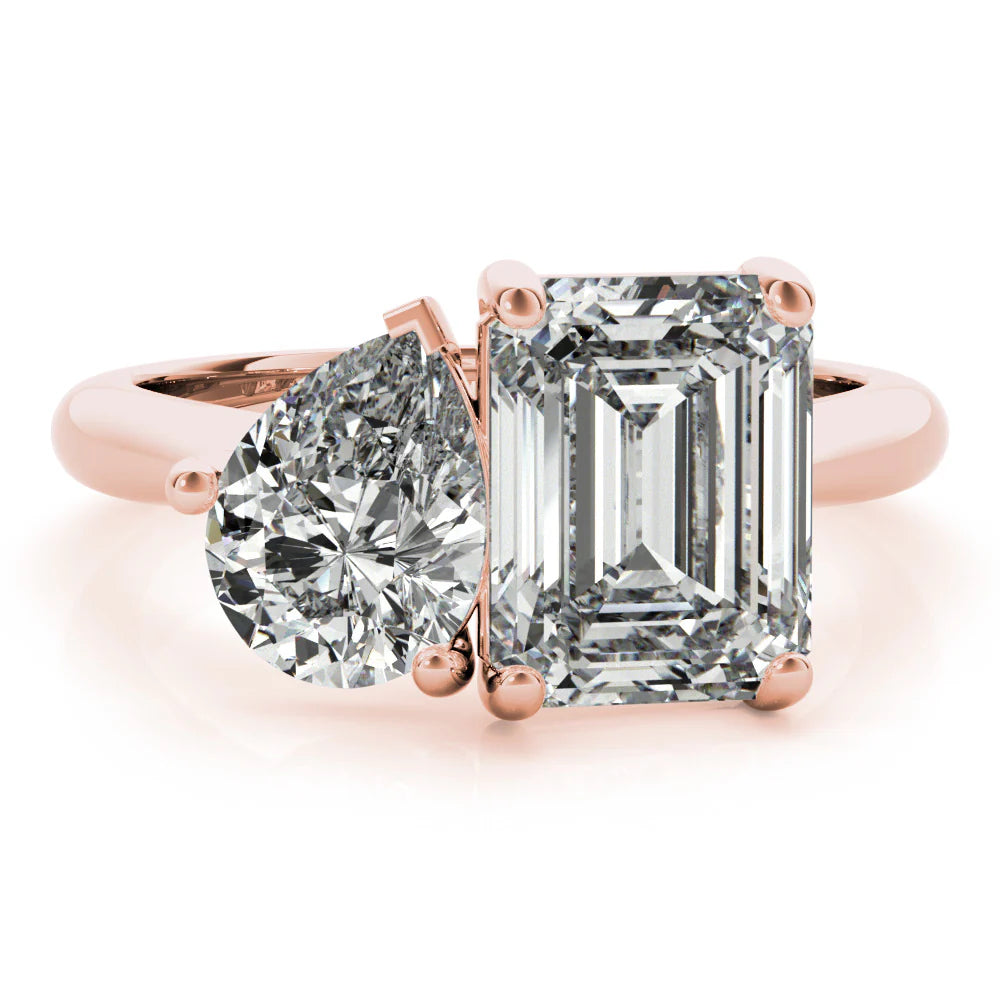 Lab Grown Toi Et Moi Engagement Ring